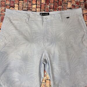 Travis Mathew Sz 42 Street Art Heather Bel Air Blue Eco Collection Shorts $89.95